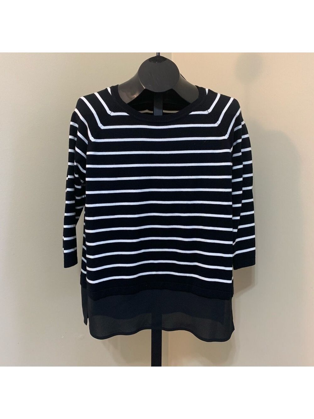 Apt 9 Striped Sweater Petite Large